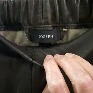 Joseph Dark Leather Trousers